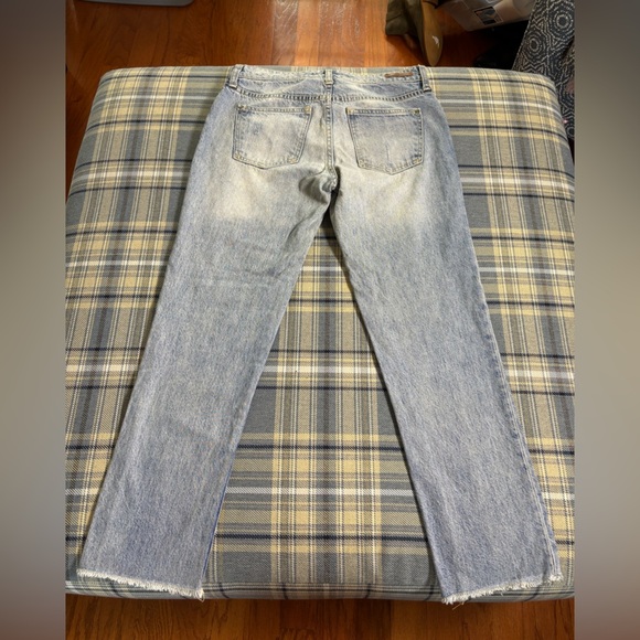 Anthropologie Pilcro Hyphen Jeans Raw Hem Cropped 29 - Picture 9 of 10